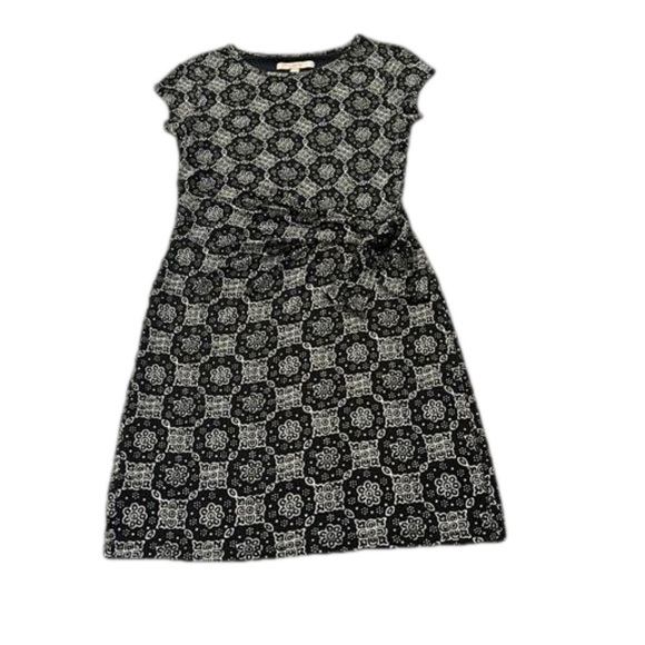LOFT Dresses & Skirts - Loft Faux Wrap Dress, Size XS, Black & White Print